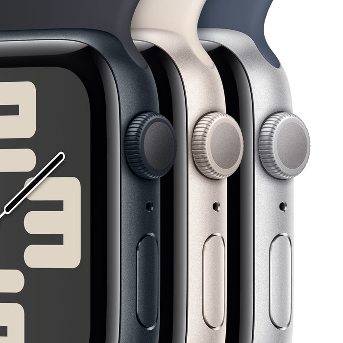 Apple Watch Se 2 Gen 2023 Gps 44mm Caja De Aluminio Blanco Estrella Correa Deportiva Loop Blanco Estrella