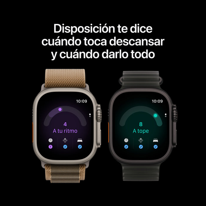 Apple Watch Ultra 4 Gps + Cellular 49mm Natural Titanium Case With Natural Titanium Milanese Loop - L