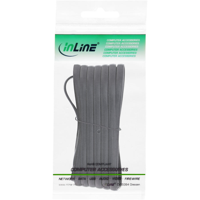 EAN 4043718078264 - InLine 18833 cable telefónico 3 m Negro imagen 2