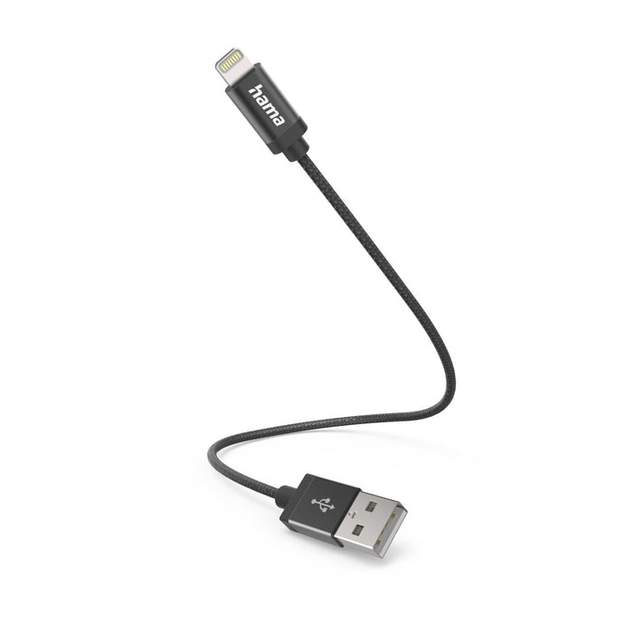 EAN 4047443486202 - Hama 00201578 cable de conector Lightning 0,2 m Negro imagen 1