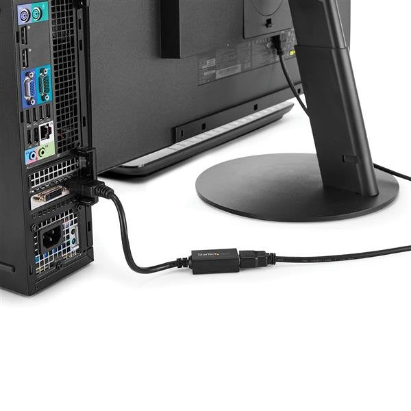 EAN 0065030836876 - StarTech.com DP2HDMI2 adaptador de cable de vídeo 0,21 m Negro imagen 4