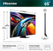 EAN 6942351436241 - Hisense 65UR9S 165,1 cm (65") 4K Ultra HD Smart TV Wifi Gris 3500 cd / m² imagen 3