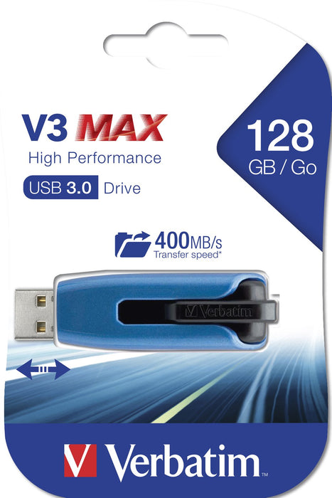 EAN 0023942498087 - Verbatim Store 'n' Go V3 Max unidad flash USB USB tipo A 3.2 Gen 1 (3.1 Gen 1) Negro, Azul imagen 5