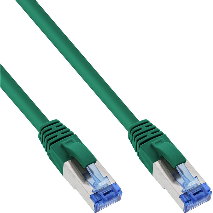 Cable De Red Inline S/Ftp Pimf Cat.6a Libre De Halógenos 500mhz Verde 2m