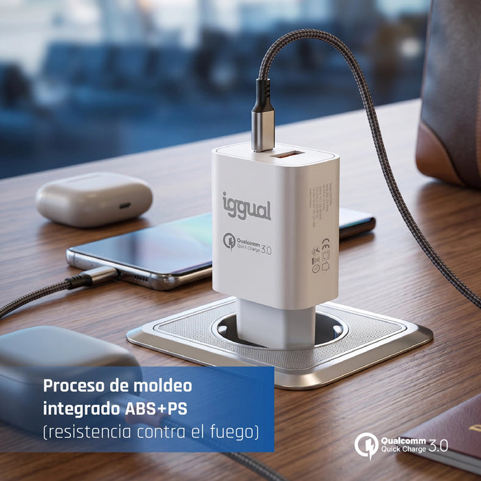 EAN 8435364317419 - iggual IGG317419 cargador de dispositivo móvil Universal Blanco Carga rápida Interior imagen 6