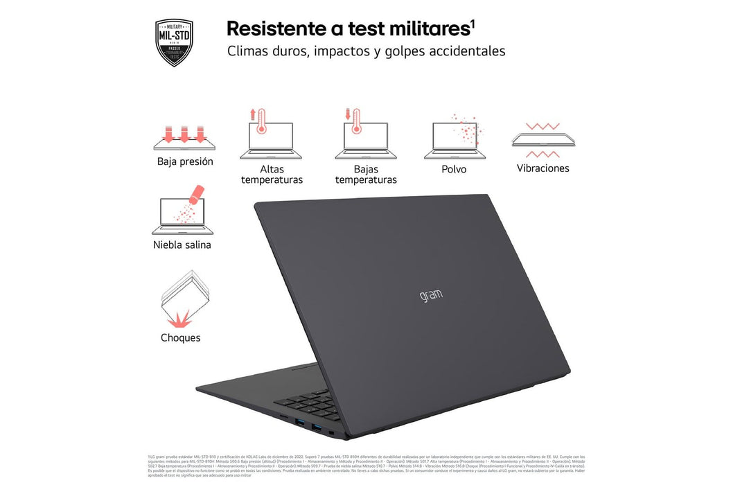 EAN 8806096284568 - LG 17Z90S Intel Core Ultra 7 155H Portátil 43,2 cm (17") WQXGA 16 GB LPDDR5-SDRAM 1 TB SSD Wi-Fi 6E (802. imagen 8
