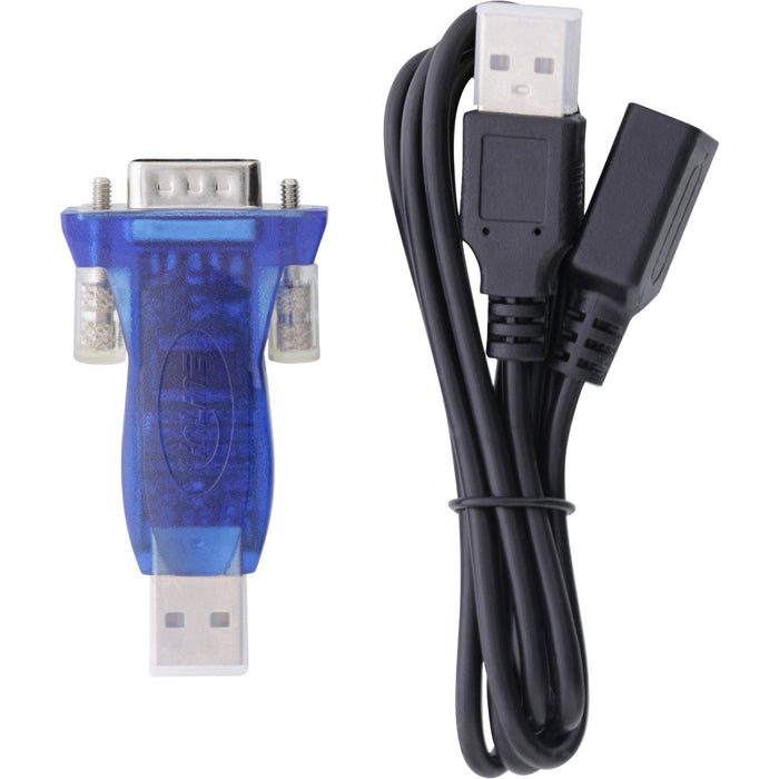 Adaptador Inline Usb A Rs232 Usb A A Sub-D De 9 Pines Extensión Usb 0,80m