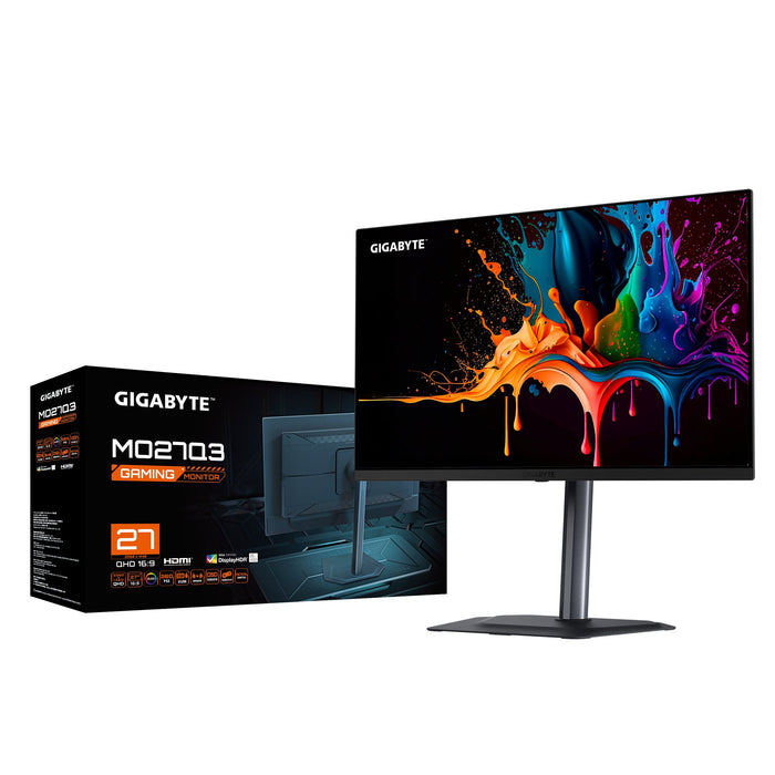 EAN 4719331871833 - GIGABYTE MO27Q3 pantalla para PC 68,6 cm (27") 2560 x 1440 Pixeles Quad HD QD-OLED Negro imagen 5
