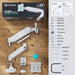 EAN 4603728440712 - ONKRON G80 81,3 cm (32") Escritorio Blanco imagen 2