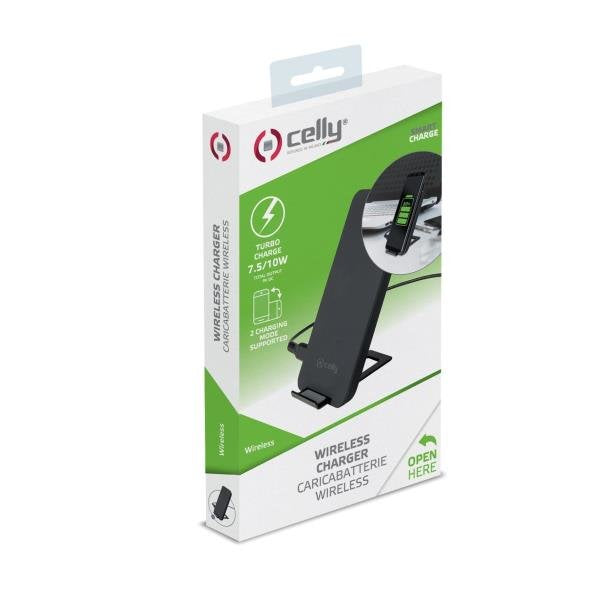 EAN 8021735737940 - Celly WLFASTSTANDBK cargador de dispositivo móvil Smartphone Negro CC Cargador inalámbrico Interior imagen 5
