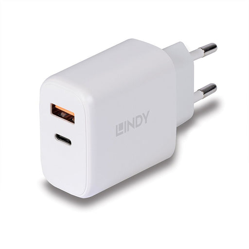 EAN 4002888734240 - Lindy 73424 cargador de dispositivo móvil Universal Blanco Corriente alterna Carga rápida Interior imagen 1
