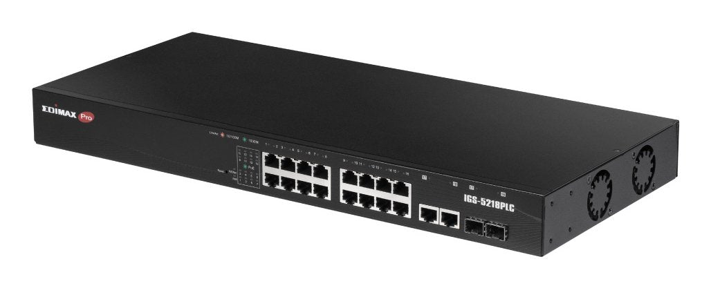 EAN 4717964704962 - Edimax IGS-5218PLC switch Gestionado L2 Gigabit Ethernet (10/100/1000) Energía sobre Ethernet (PoE) 1U Ne imagen 1