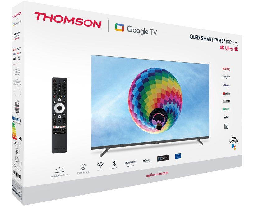 Thom - Thomson Google Tv 55" Qled Side Feet