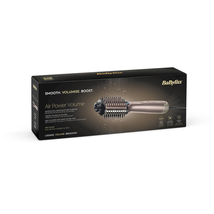 EAN 3030050190915 - BaByliss Air Power Volume Cepillo de aire caliente Airflow Champán 1000 W imagen 18