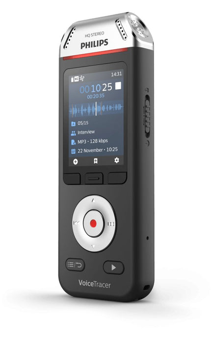 EAN 0855971006434 - Philips Voice Tracer DVT2110/00 dictáfono Tarjeta flash Negro, Cromo imagen 4