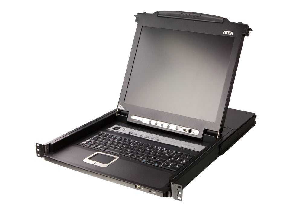 Aten Cl5708mw 43cm Wide Lcd Kvm Switch, Usb-Ps 2,Vga, 8 Port, Ch-Layout