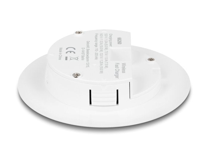 Wireless Charger 15 W Für Tischeinbau Weiss