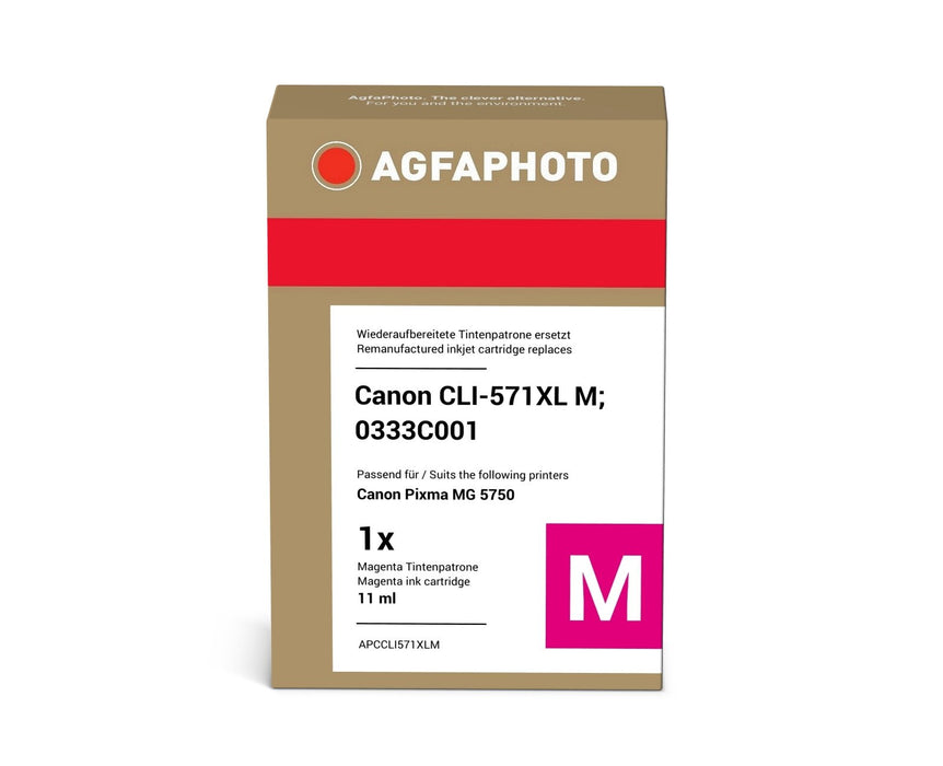 EAN 4250164850645 - AgfaPhoto APCCLI571XLM cartucho de tinta 1 pieza(s) Compatible Alto rendimiento (XL) Magenta imagen 2