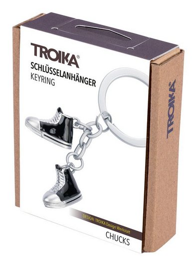 EAN 4024023271298 - TROIKA CHUCKS Llavero de anilla Negro, Plata imagen 4
