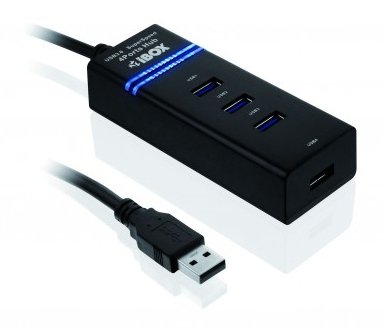 EAN 5901443050384 - iBox IUH3FB hub de interfaz 5000 Mbit/s Negro imagen 2