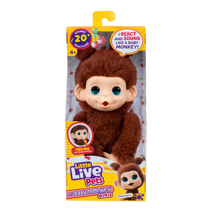 Moose Toys Ltd. Little Live Pets - My Baby Monkey Minis Brown Cherri 26765