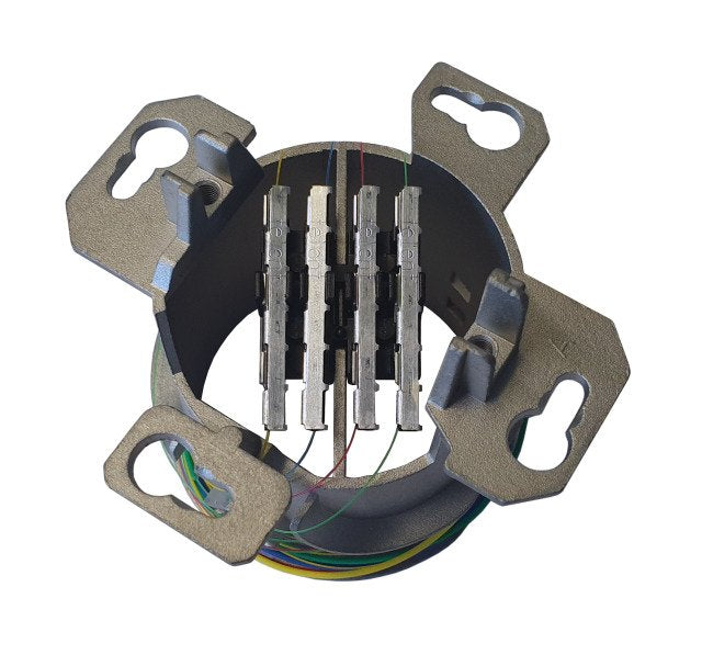 Efb Fo Datendose Up, 2 Sc-S Kupplungen Om3 Mit Shutter, Integrierter Spleihalter