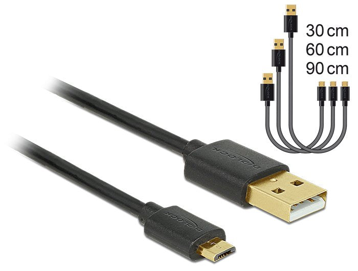 Delock Usb-Cablesatz - Schwarz