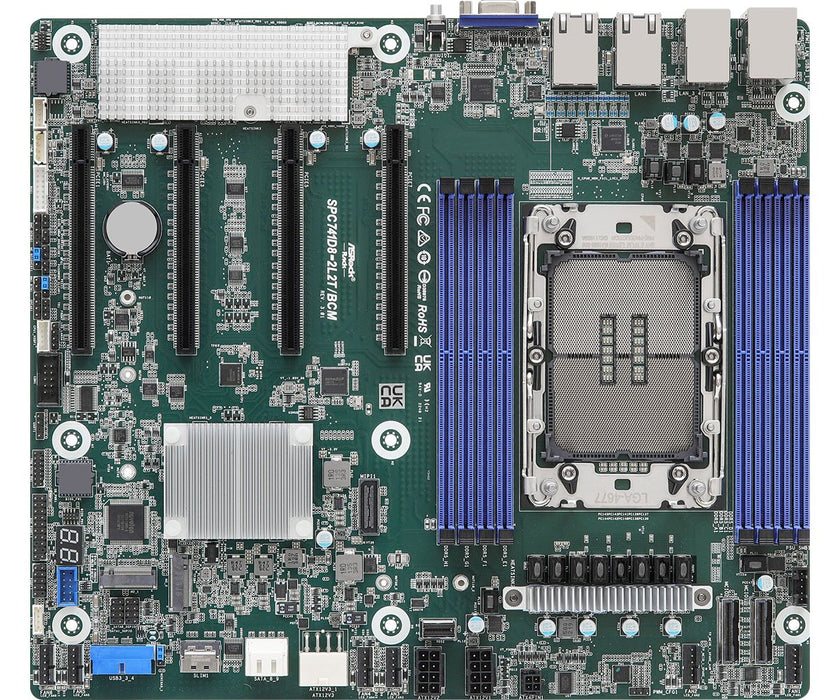 EAN 4711430520193 - Asrock SPC741D8-2L2T/BCM placa base Intel C741 LGA 4677 (Socket E) imagen 1