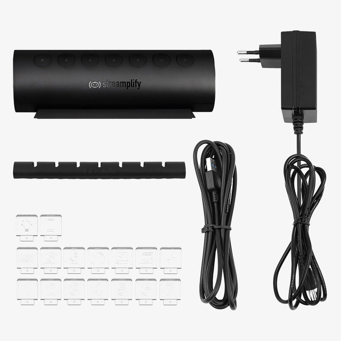 EAN 4251442506421 - Streamplify HUB CTRL 7 USB 3.2 Gen 1 (3.1 Gen 1) Type-A Negro imagen 2