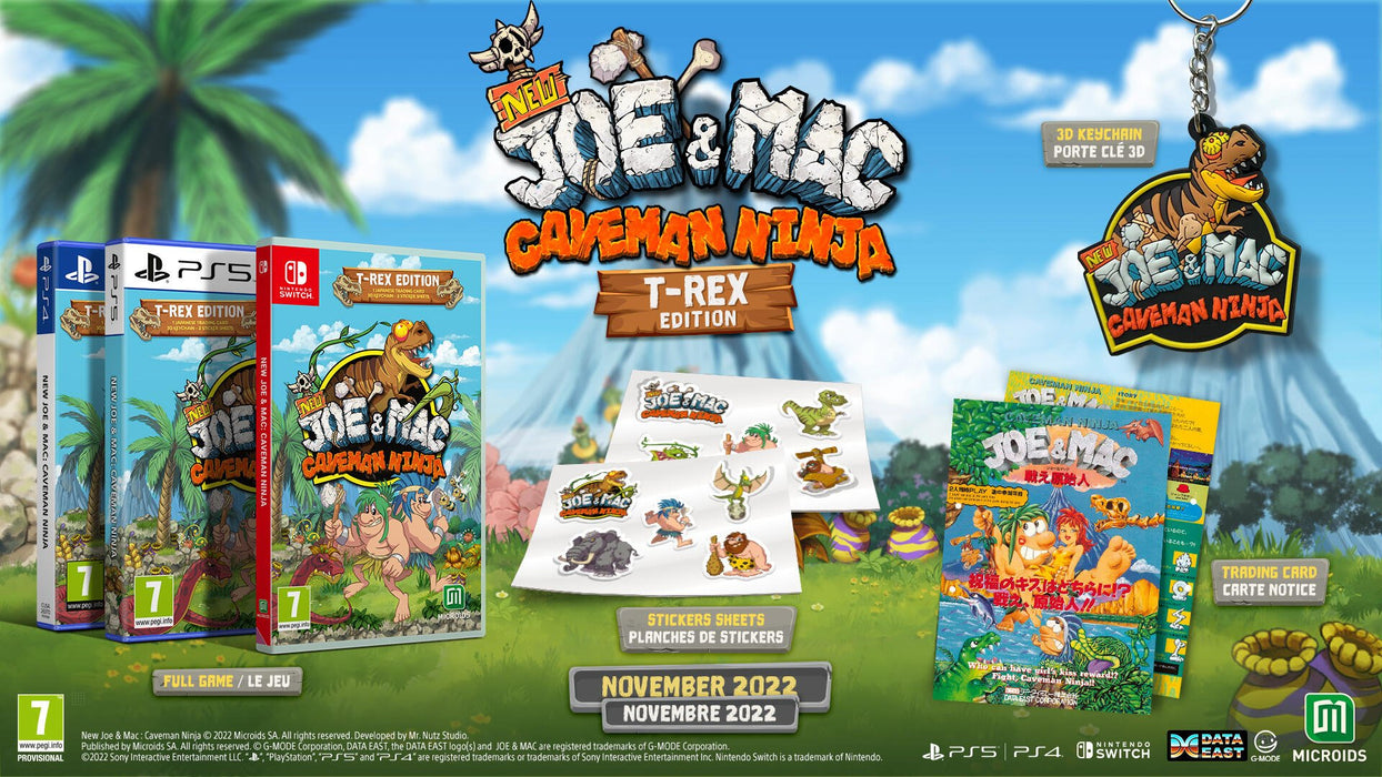 EAN 3701529501098 - Microids New Joe & Mac: Caveman Ninja - T-Rex Edition imagen 1