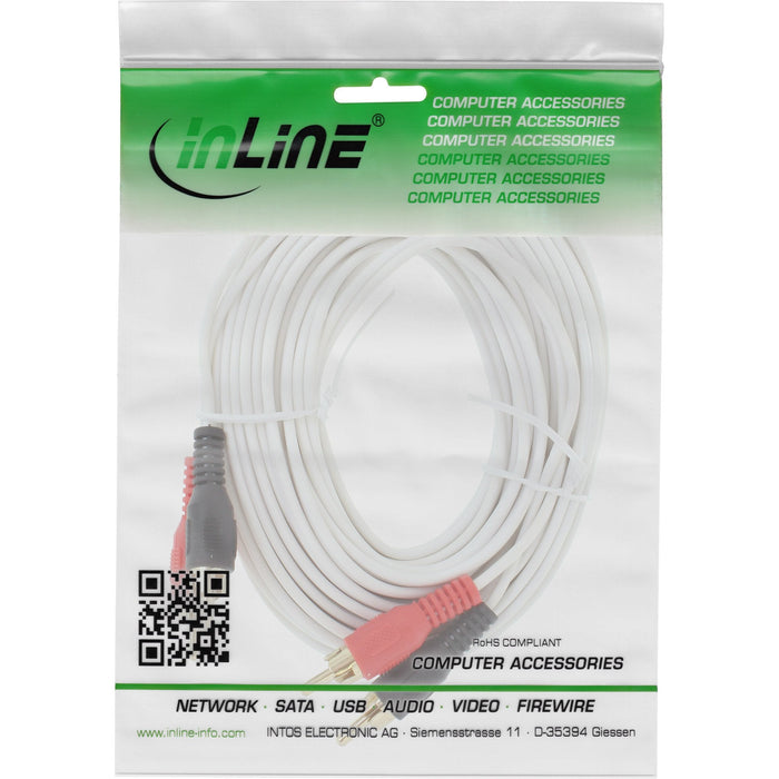 Cable Rca Inline 2x Rca Macho / Macho 7m