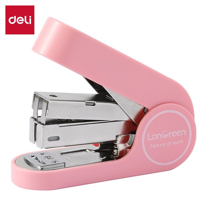 Deli Heftgerät Longreen Easy 25 Blatt Rose