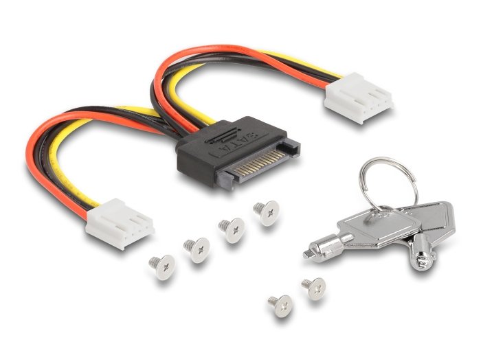 Delock 47070 Rack Móvil De 3.5" Para 2 X Ssd M.2 Nvme Con Conector Oculink Sff-8612 Delgado