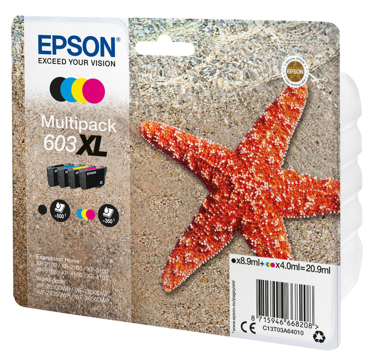 EAN 8715946668215 - Epson C13T03A64020 cartucho de tinta 1 pieza(s) Original Alto rendimiento (XL) Negro, Cian, Magenta, Amar imagen 1