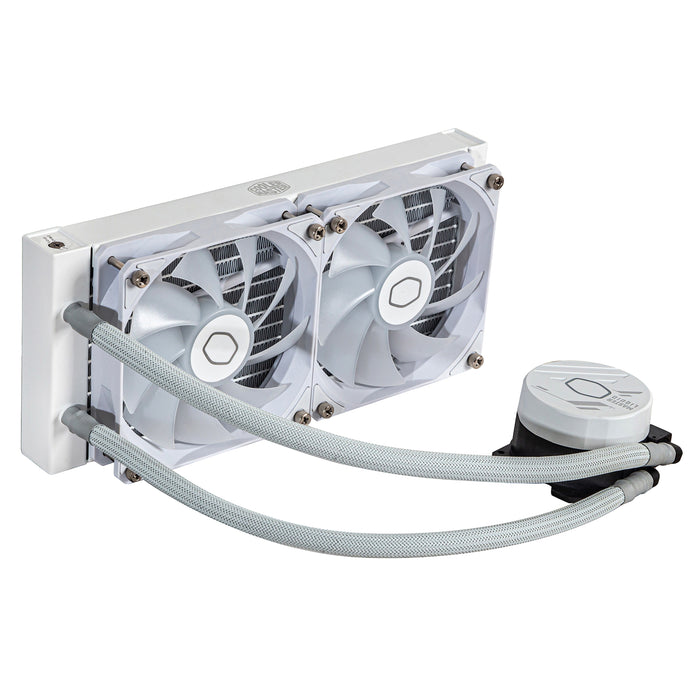 Cooler Master Masterliquid 240l Core Argb White Carcasa Del Ordenador, Procesador Kit De Refrigeración Líquida 12 Cm Blanco