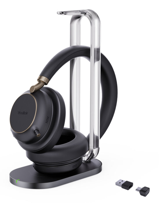 Auriculares Yealink Azultooth Bh76 Plus Con Soporte De Carga Teams Negro Usb-C A