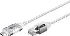EAN 4040849743856 - Goobay 74385 cambiador de género para cable USB 3.1 type A RJ45 Blanco imagen 3