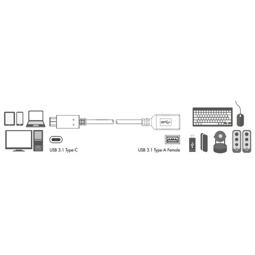 EAN 4052792034905 - LogiLink USB C - USB A 0.15m cable USB USB 3.2 Gen 2 (3.1 Gen 2) 0,15 m Negro imagen 2