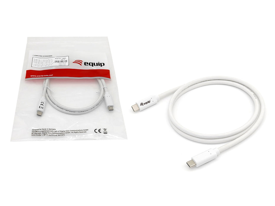 Equip Cable Usb-C3.2->C Gen1 Pd60w M M 0.50m Blanco
