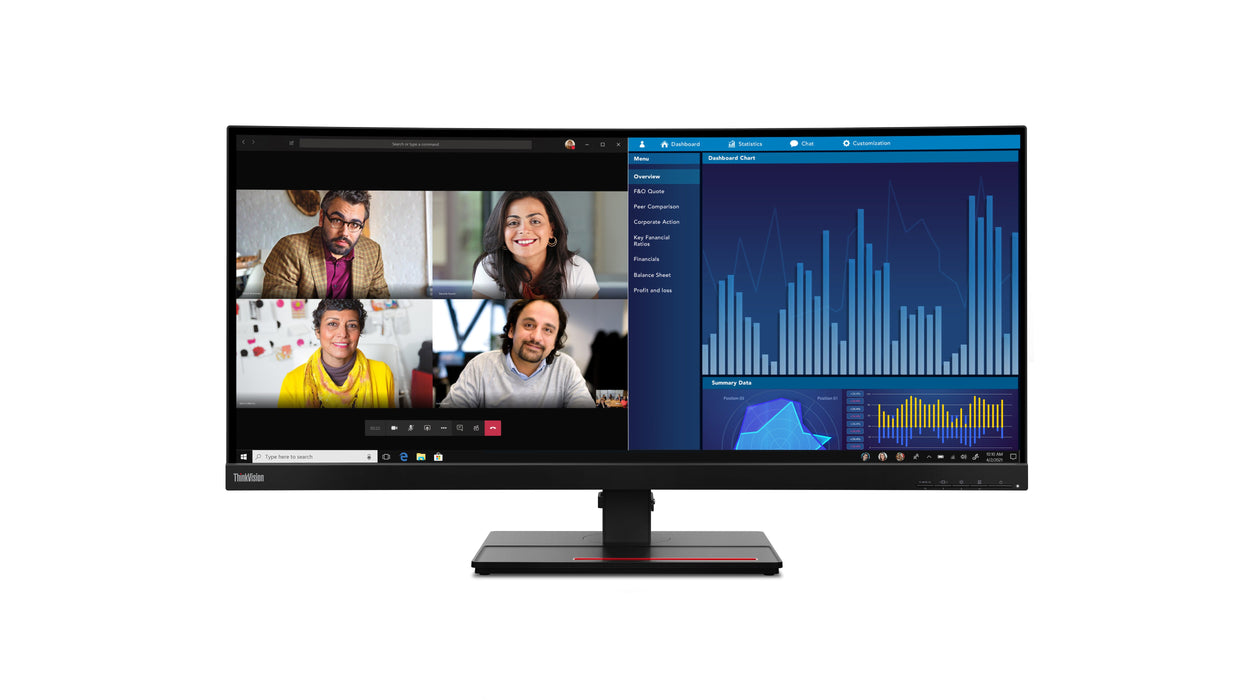 EAN 0197532306622 - Lenovo ThinkVision P34w-20 pantalla para PC 86,7 cm (34.1") 3440 x 1440 Pixeles Wide Quad HD LED Negro imagen 5