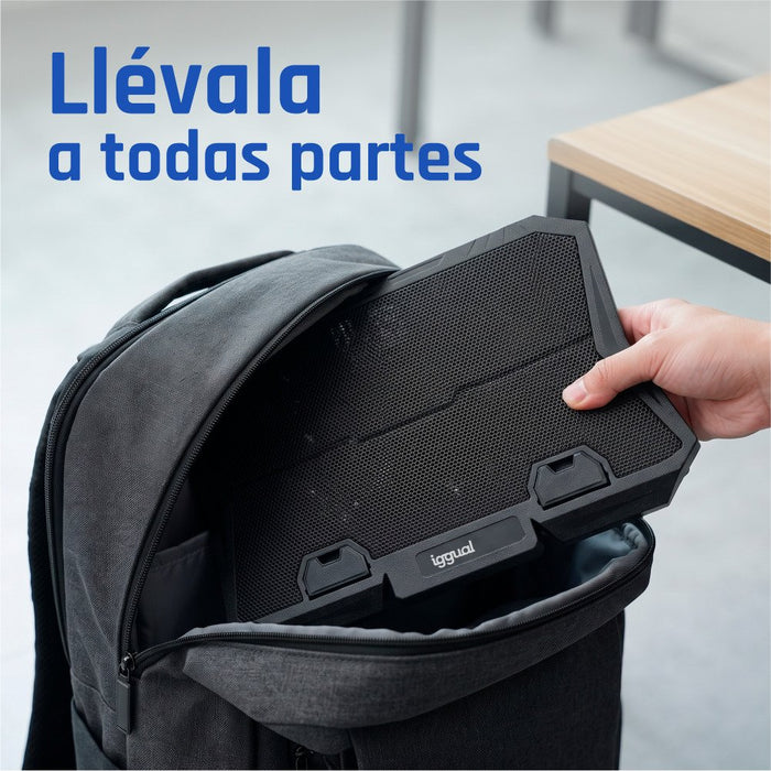 EAN 8435364319703 - iggual RP6V17 Soporte para ordenador portátil Negro 43,2 cm (17") imagen 7