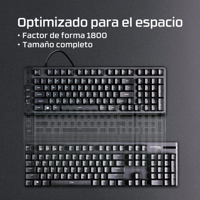 EAN 0198990307855 - HyperX Eve 1800 teclado Juego USB Negro imagen 3