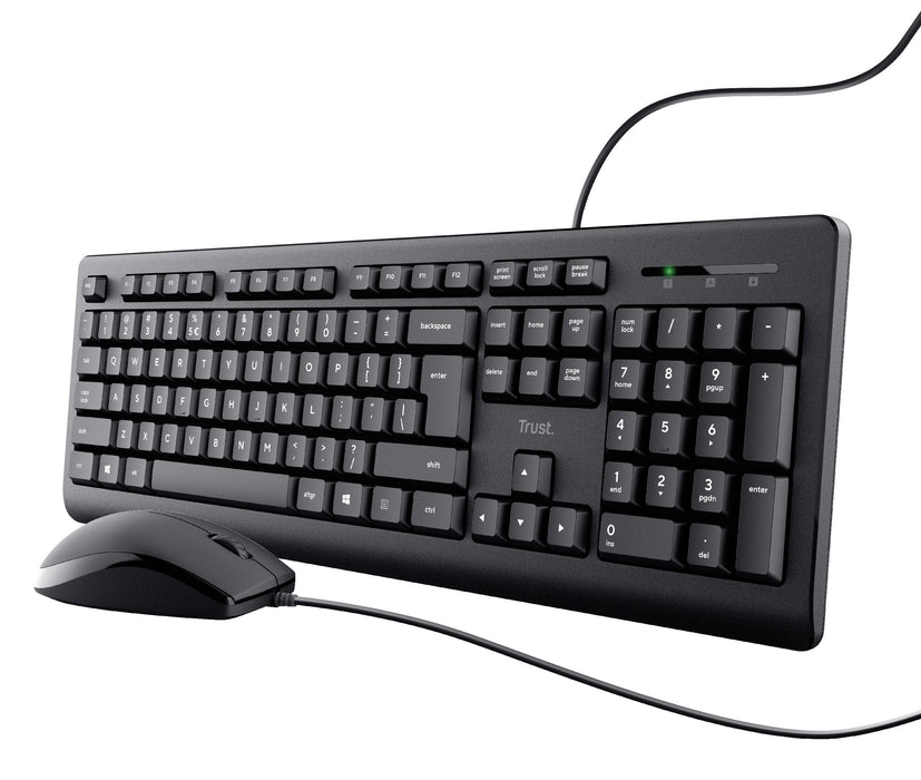 Trust Tkm-250 - Tastatur-Und-Raton-Set - De - Schwarz