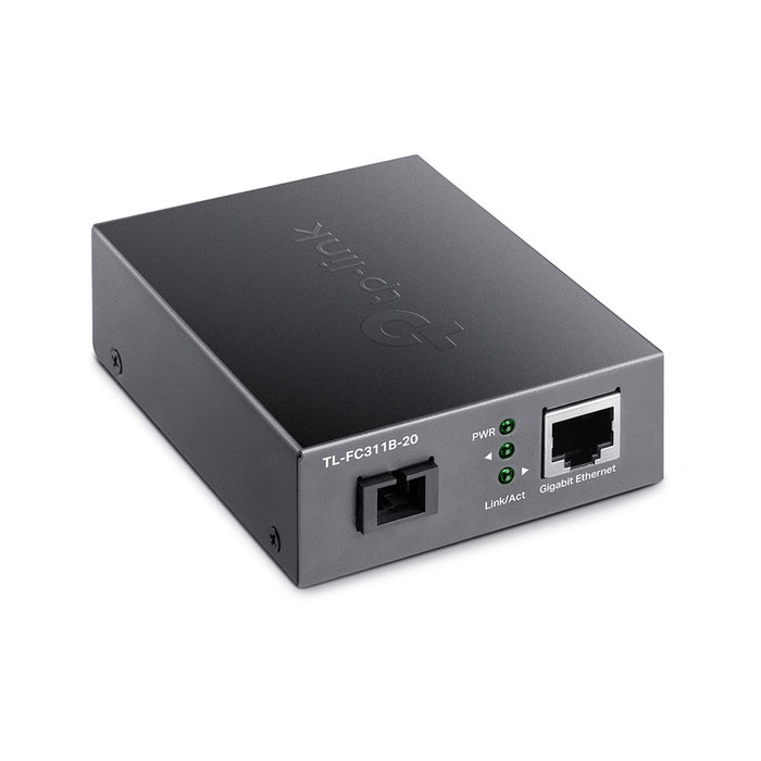 EAN 6935364010591 - TP-Link TL-FC311B-20 convertidor de medio 1000 Mbit/s Monomodo Negro imagen 3