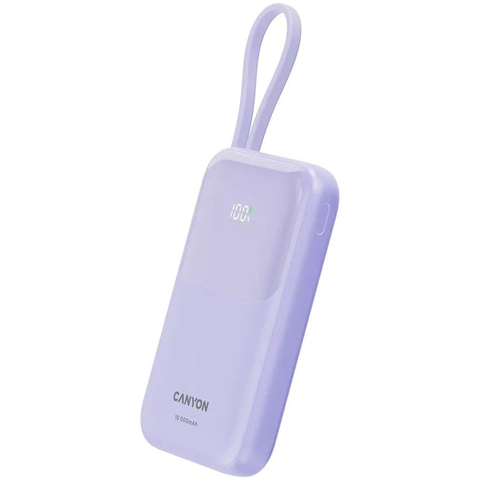 Canyon Onpower 101 - Powerbank - 10.000 Mah - Dig. Disp. - In Usb-C - Out Usb-A - Qc 3.0 Usb-C