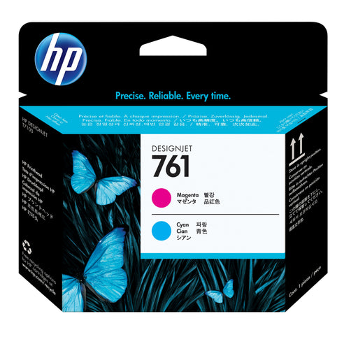 EAN 0885631448212 - HP 761 Magenta/Cyan DesignJet Printhead cabeza de impresora Inyección de tinta térmica imagen 1
