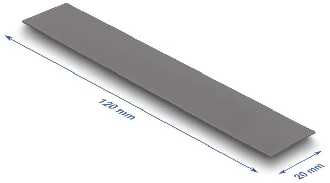 Delock Wärmeleitpad 120 X 20 X 0,5 Mm Para M.2 Module 3,2 W/Mk - Low Oil Bleeding