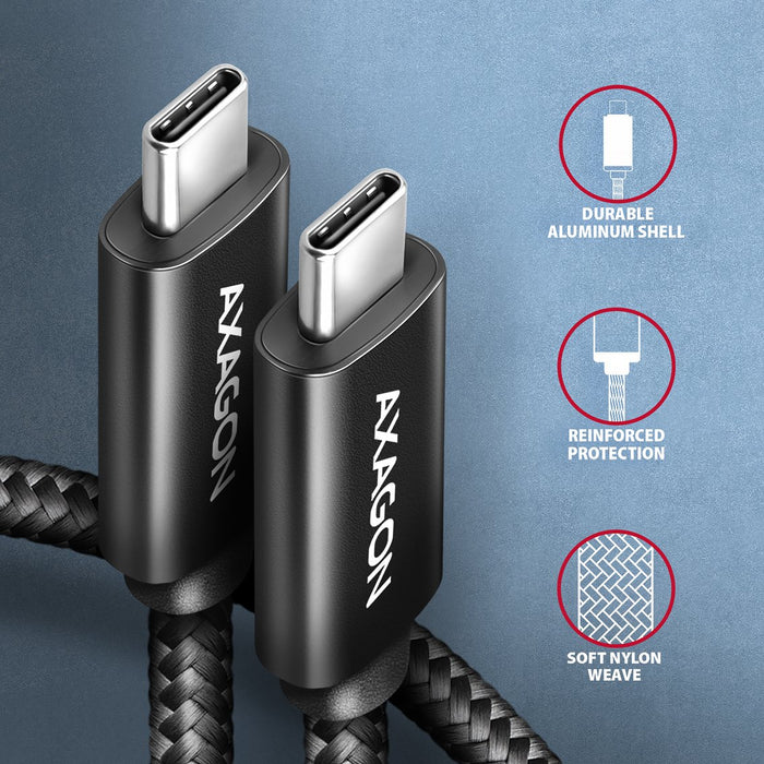 EAN 8595247909404 - Axagon cable USB USB4 Gen 3x2 0,5 m USB C Negro imagen 3