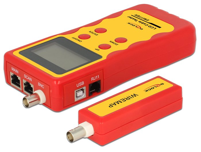 EAN 4043619861088 - DeLOCK 86108 comprobador de cables de red Amarillo, Rojo imagen 3