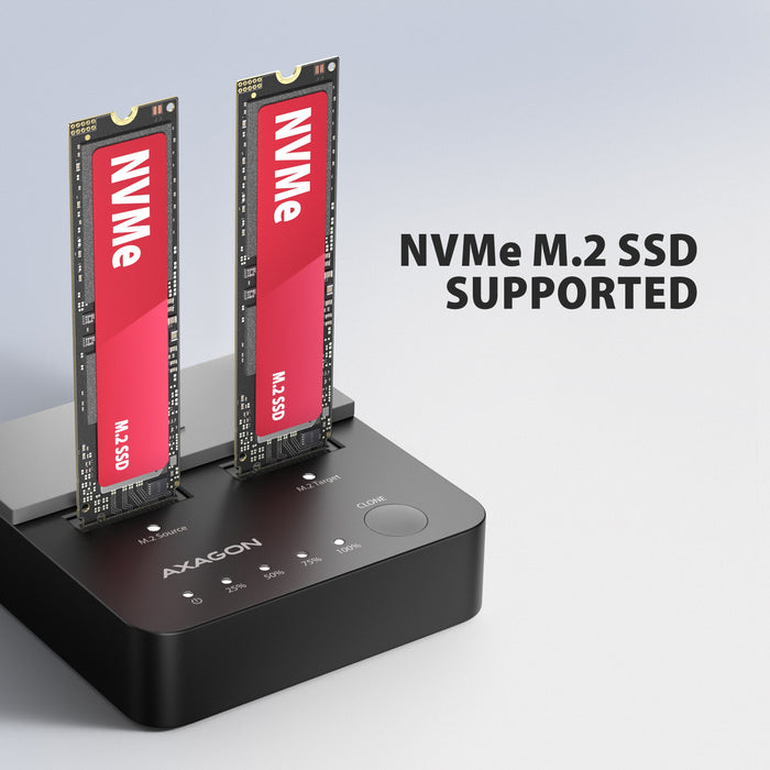Adsa-M2c22l Base De Conexión Usb-C 3.2 Gen2x2 - 2 X Nvme M.2 20gbps